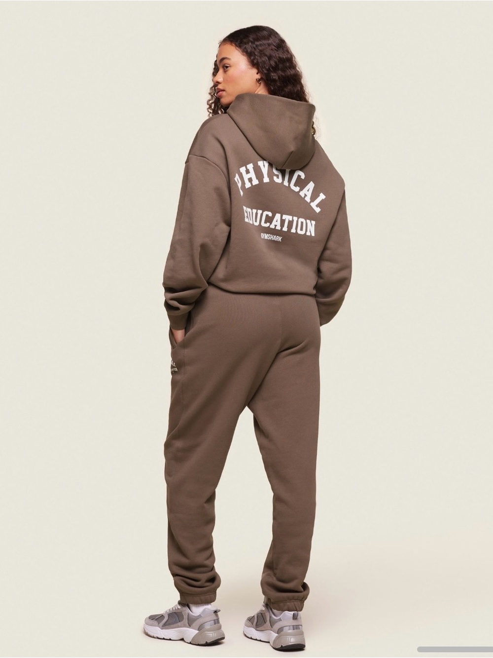 GYMSHARK Physical Education Logo Sweat Joggers in Penny Brown size XXL - Picture 7 of 9